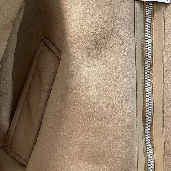 Zara Camel Shearling Jacket - Picture 9 of 12